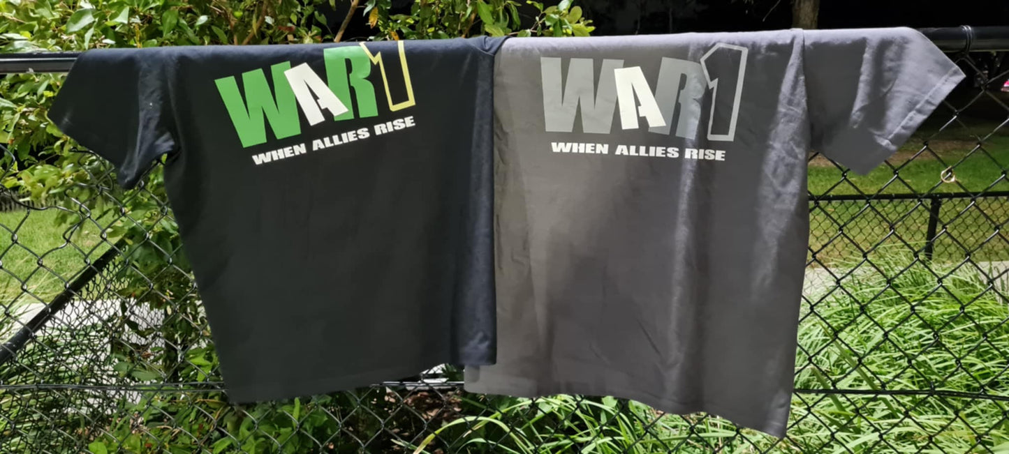 BLACK - WAR1 WHEN ALLIES RISE - TSHIRT